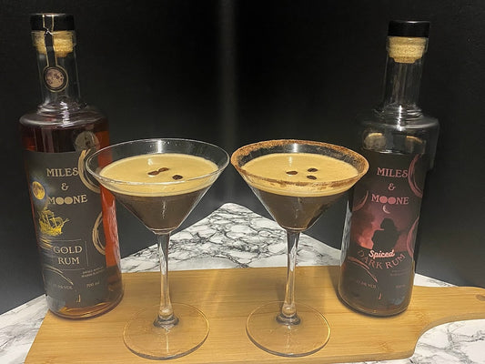 espresso-martini-cocktails-rum | miles and moone
