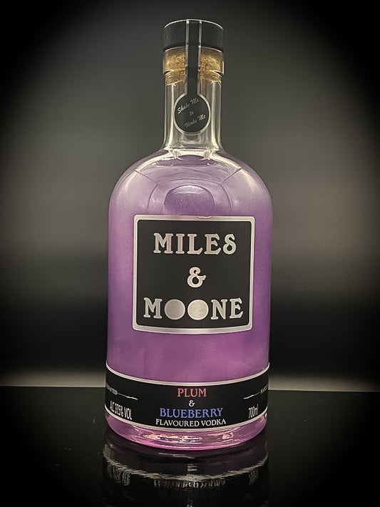 PLUM AND BLUEBERRY HANDCRAFTED FLAVOURED VODKA. 700ML 37.5% ALC